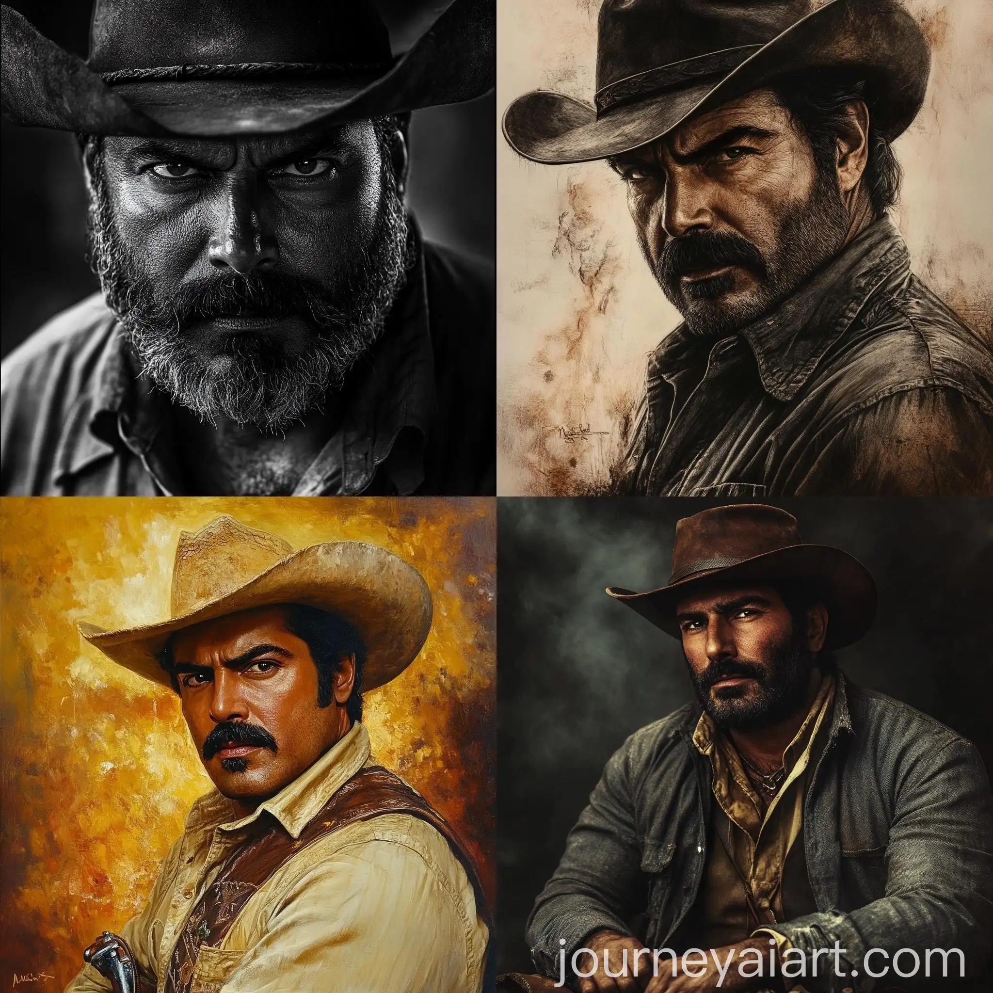 Old-Age-Cowboy-Man-Portrait-by-Mammootty