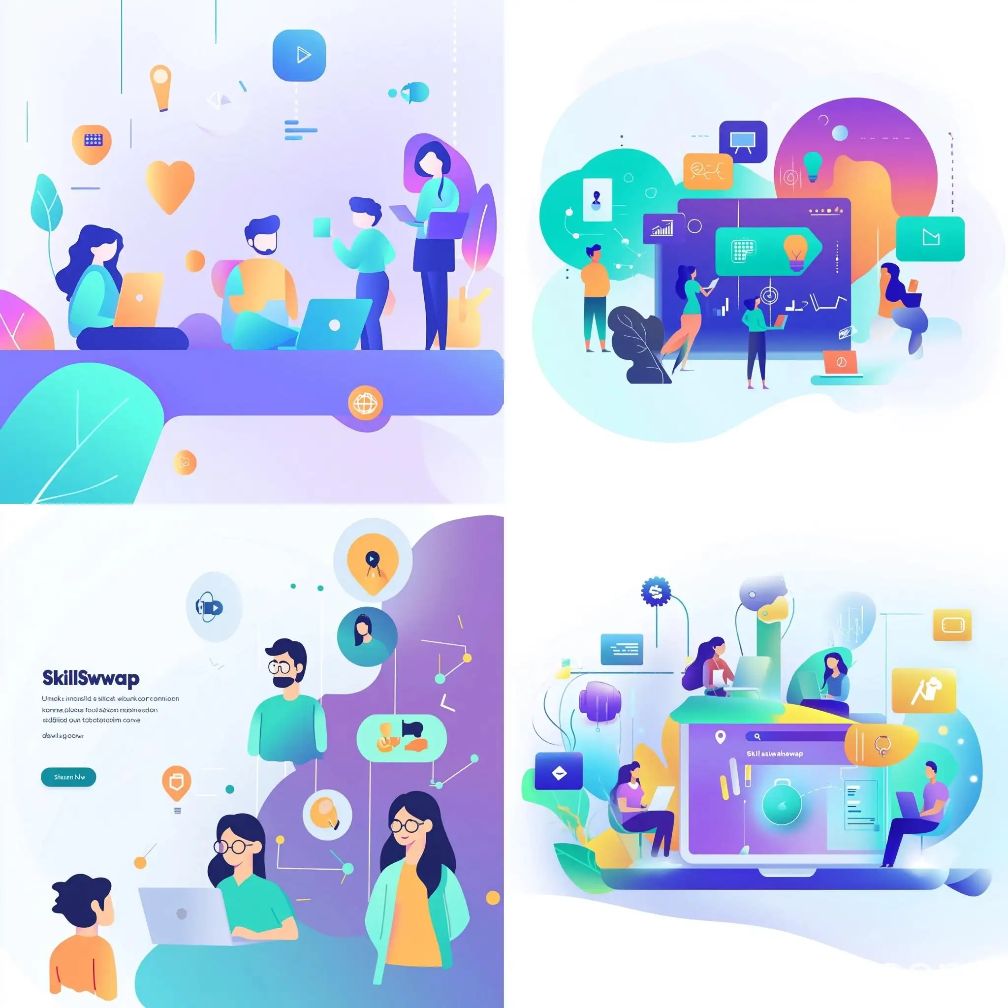 Modern-Decentralized-SkillSharing-Platform-Hero-Section