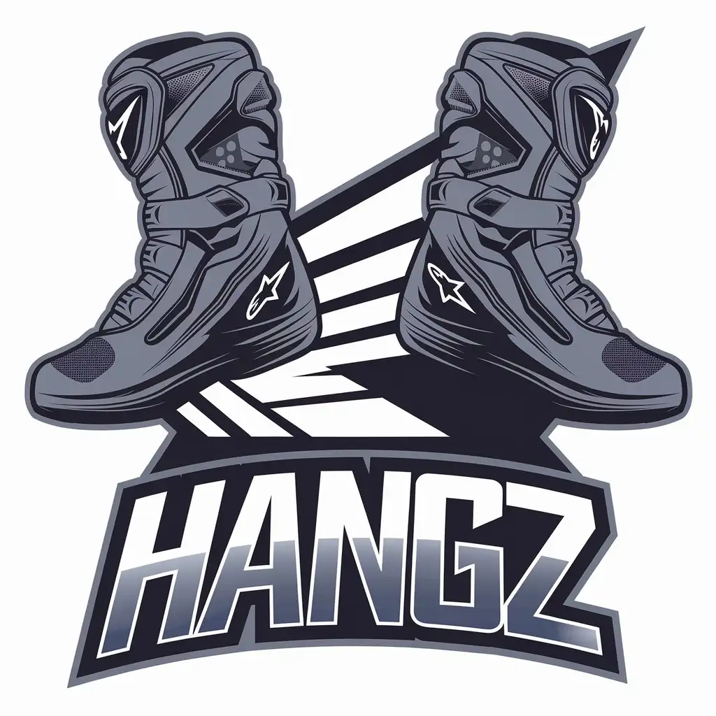 LOGO Design for HANGZ Alpinestars Motocross Boots and Honda Motorbike Theme