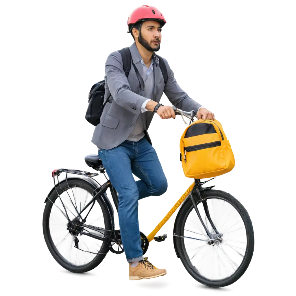 HighQuality-PNG-of-a-Man-Riding-a-Bicycle-with-a-Red-Helmet-and-Yellow-Backpack