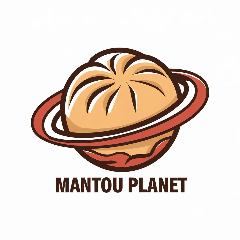 LOGO-Design-for-Mantou-Planet-Steamed-Bun-Theme-in-the-Restaurant-Industry