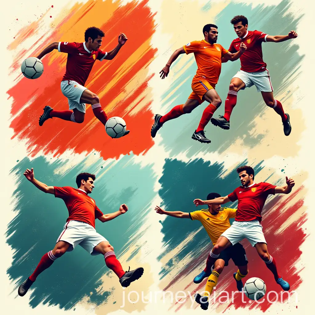 Energetic-Football-Action-in-Abstract-Geometric-Style-with-Grunge-Textures