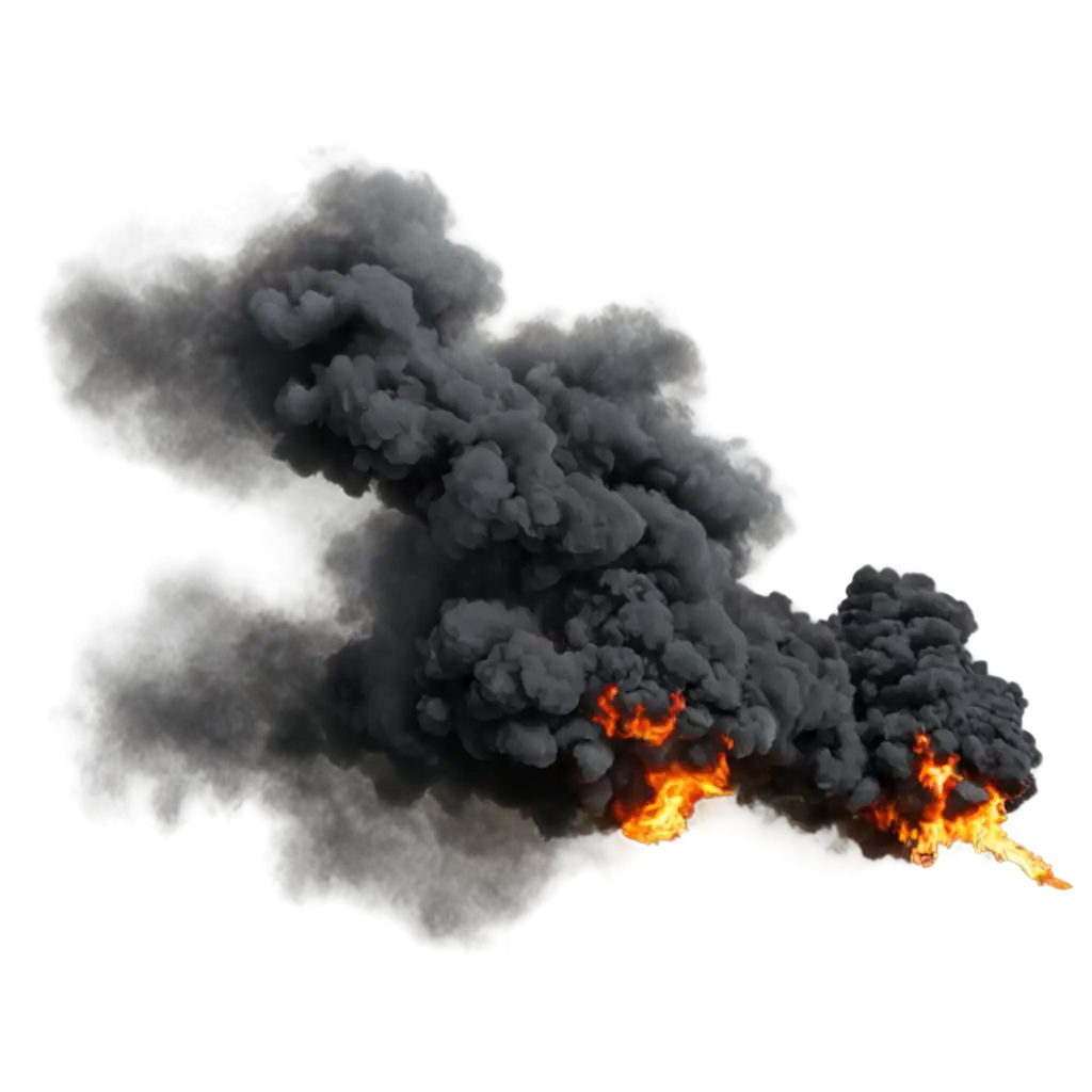 Fire-and-Black-Smoke-PNG-Image-for-HighQuality-Visual-Content