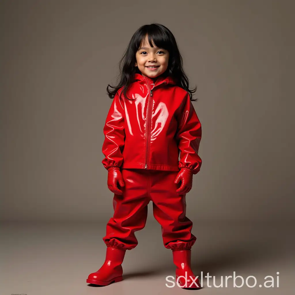 Indonesian-Boy-in-Red-Latex-Suit-and-Boots