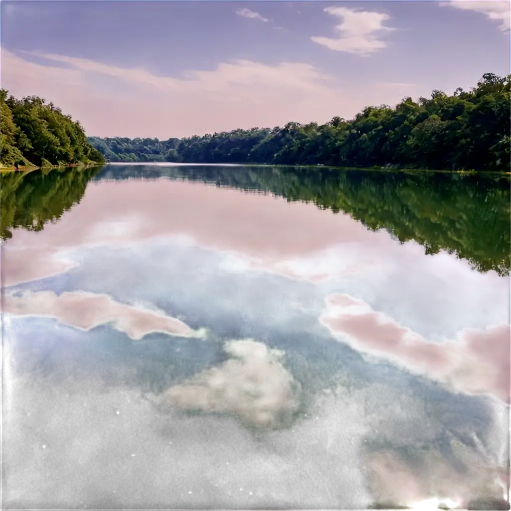 Serene-Water-Reflection-PNG-Image-Crystal-Clear-Serenity-for-Your-Designs