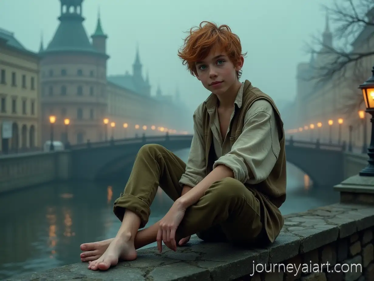 Magical-17YearOld-with-Bright-Green-and-Blue-EyesMagical-Youth-on-Bridge-on-a-Dreamy-19thCentury-Saint-Petersburg-Bridge