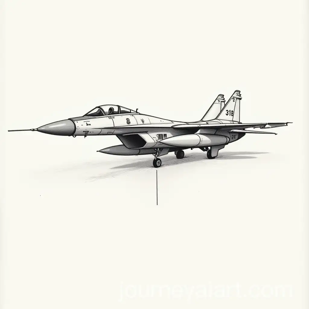 MIG31-Airplane-Tattoo-Design-with-Inversion-Trail