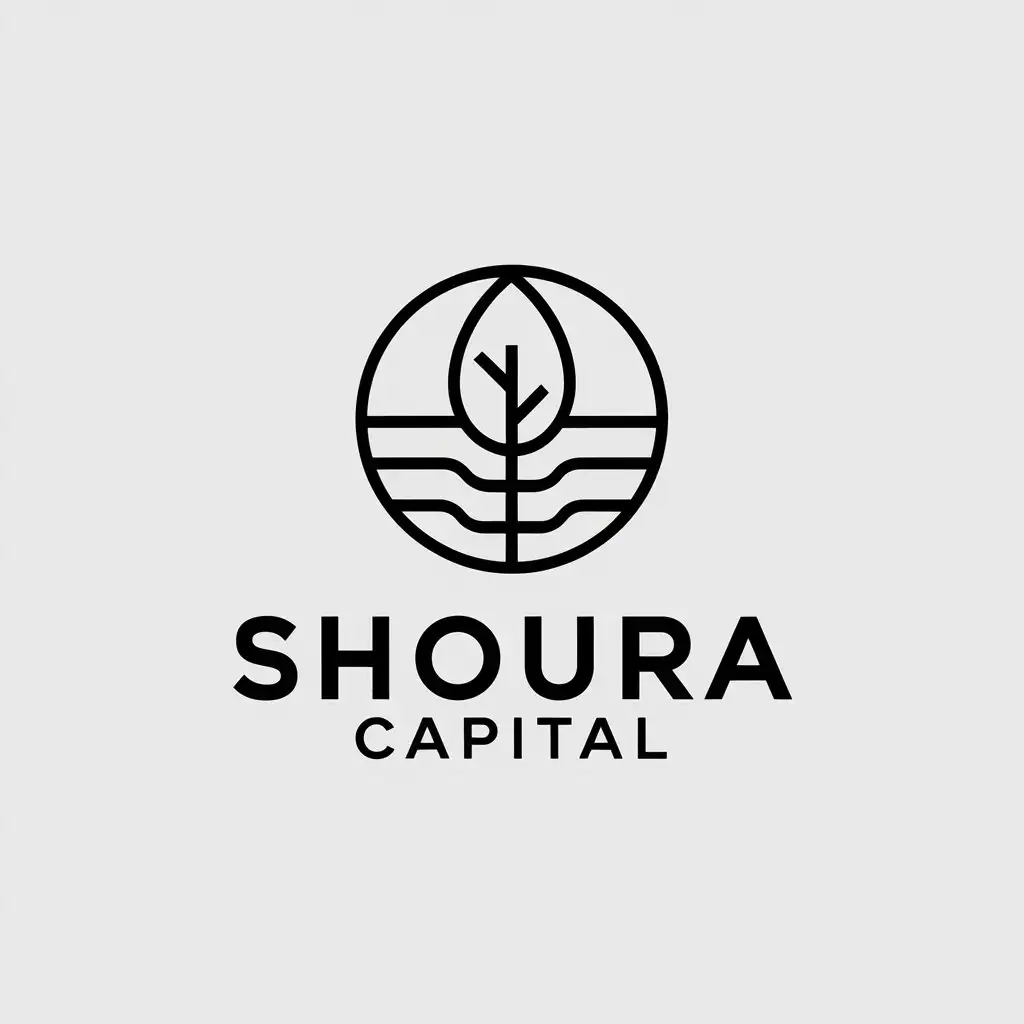 LOGO Design for Shoura Capital Vector Seed Symbol with Moderate Design and Clear Background