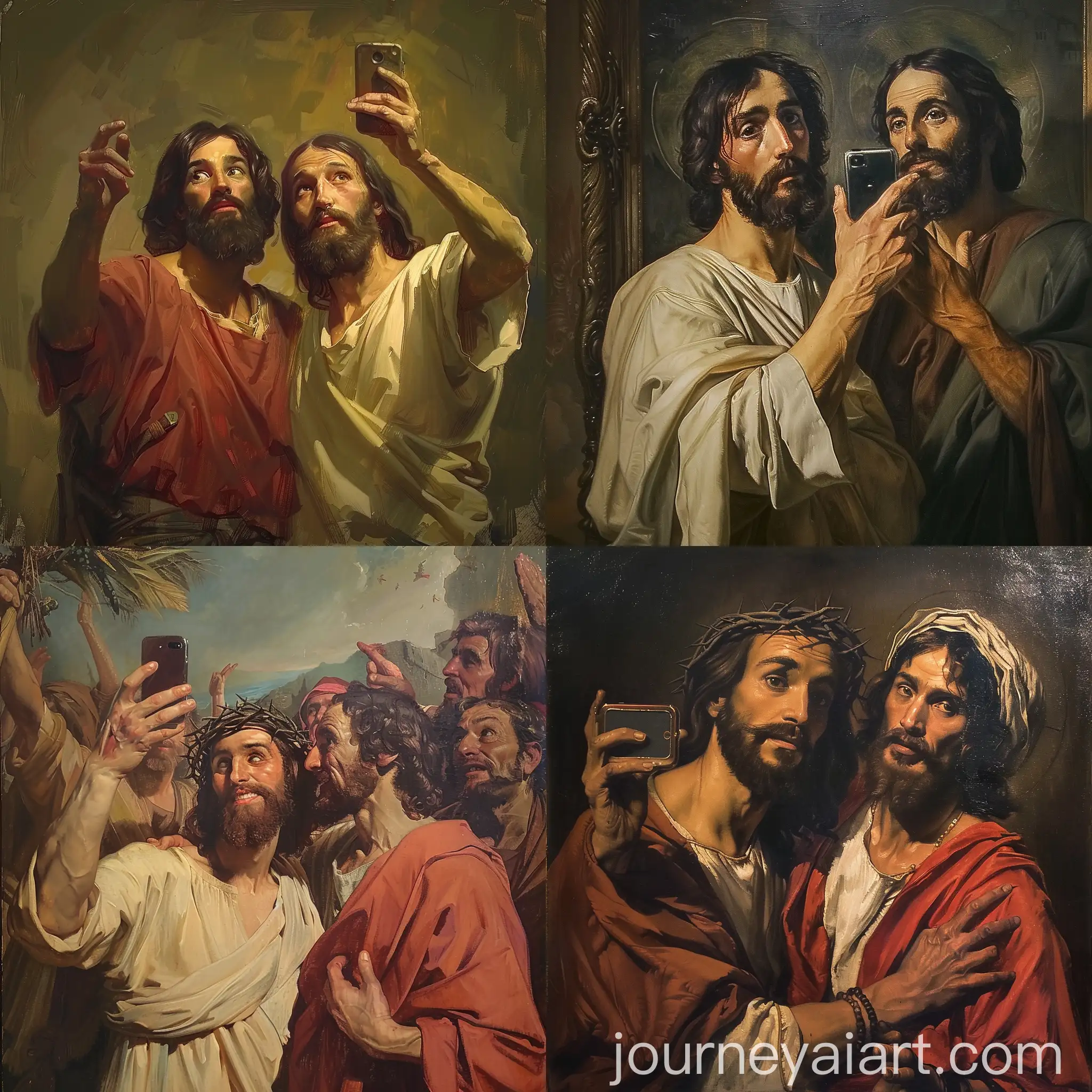 Jesus-and-Judas-Taking-a-Selfie-Version-6