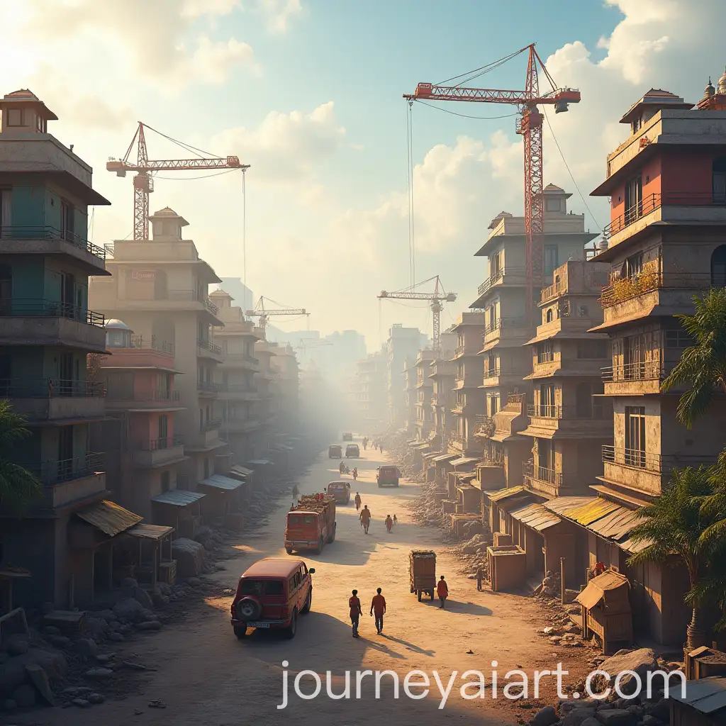 Bustling-City-with-Building-and-Construction-Activity-in-Indian-Setting