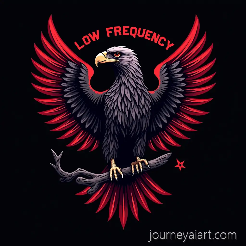 Chilean-Rock-Band-Logo-Representing-ResistanceRock-band-logo-design-Freedom-and-Personal-Experience-with-a-Condor-and-Vital-Sign-Elements