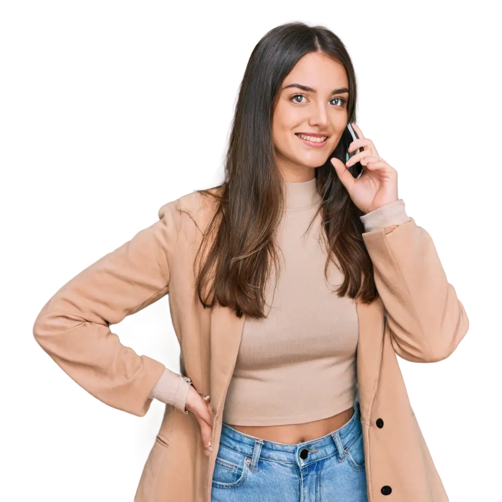 Girl-on-Mobile-Phone-PNG-Image-Connect-with-Technology-and-Convenience