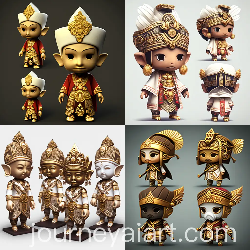 Balinese-Warrior-Nendoroid-Figure-in-Traditional-Clothing