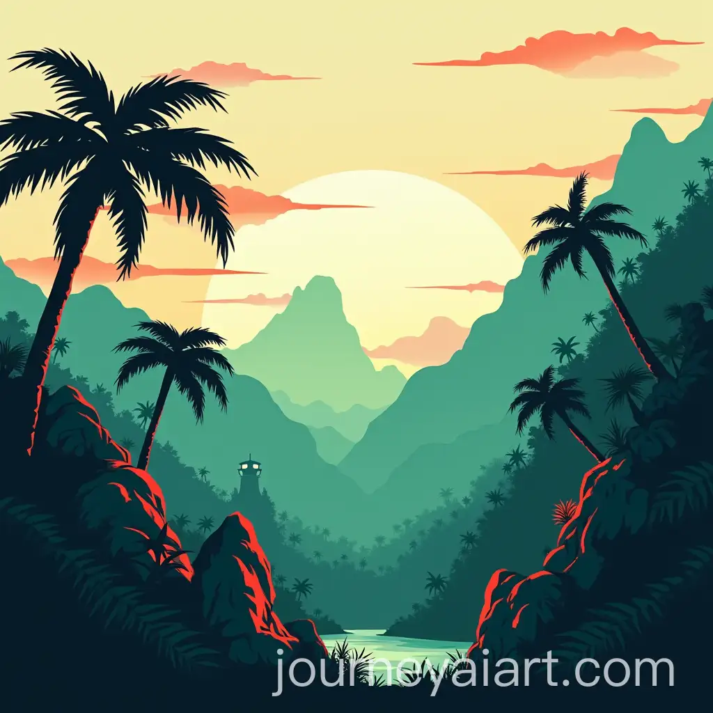 Tropical-Jungle-Landscape-with-Palm-Trees-and-Ruins-in-Far-Cry-Style