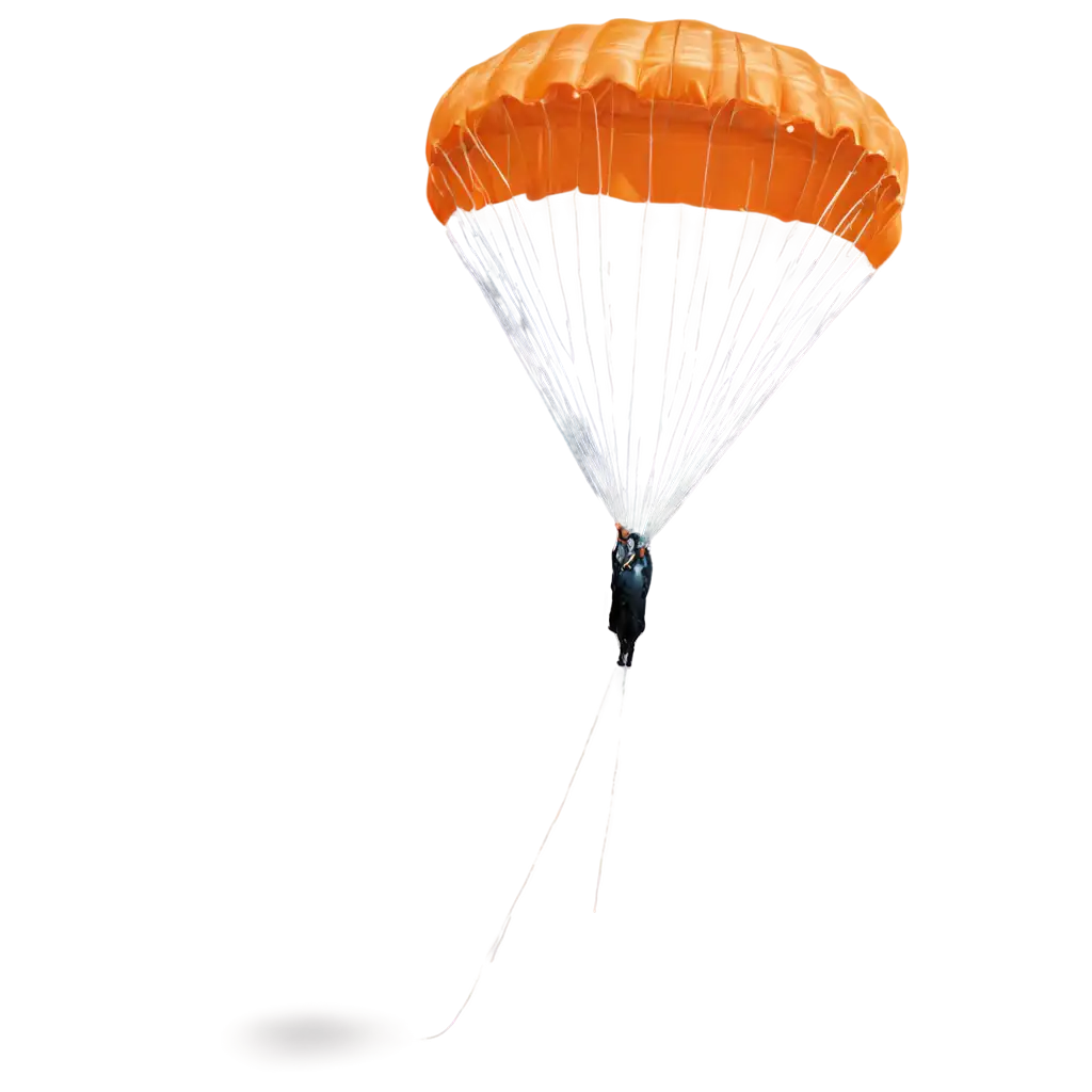 Realistic-Orange-Wide-Square-Parachute-PNG-HighQuality-Transparent-Image-for-Versatile-Use