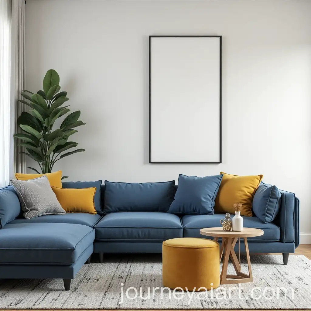 UltraRealistic-CloseUp-of-a-Modern-Living-Room-with-Navy-and-Mustard-Accents