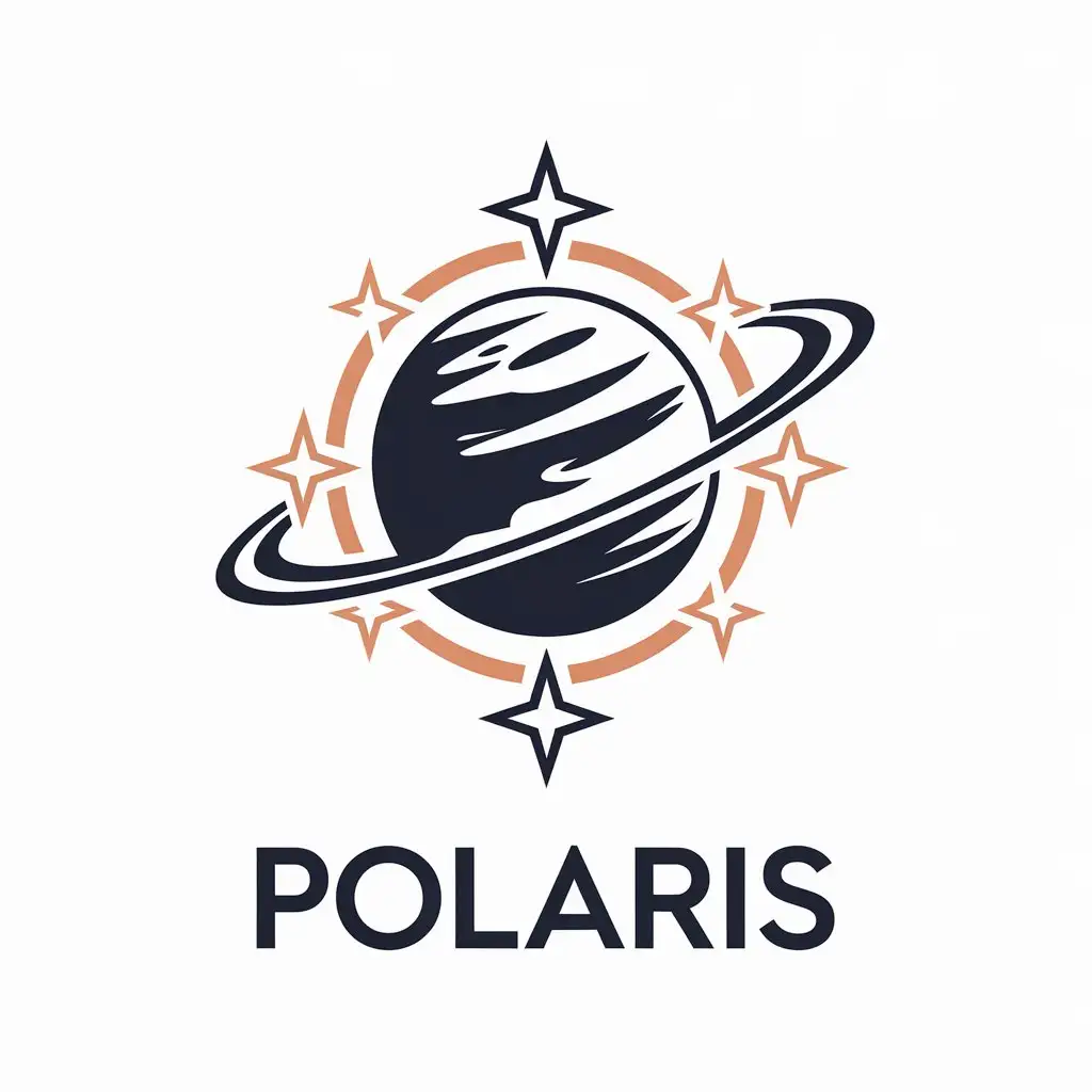 LOGO-Design-for-Polaris-Planets-and-Stars-Theme-in-Entertainment-Industry