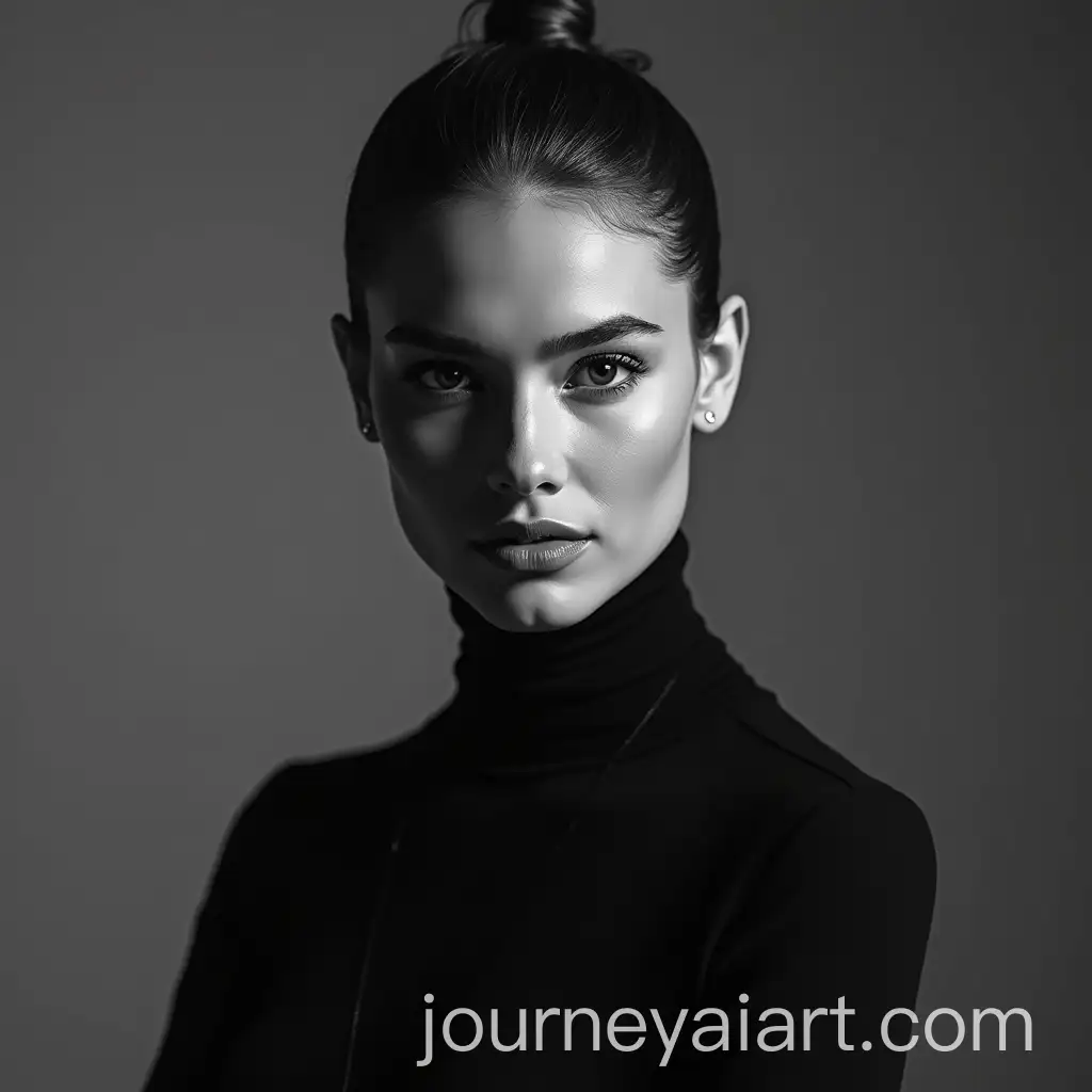 Elegant-Black-and-White-Celebrity-Studio-Portrait-with-DramaticAI-Art-Prompt-Expansion-Lighting
