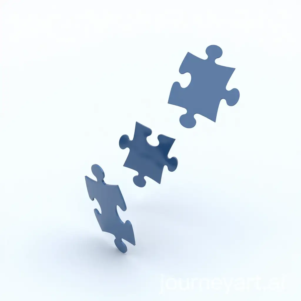 Dynamic-Blue-Puzzle-Pieces-in-MidAir