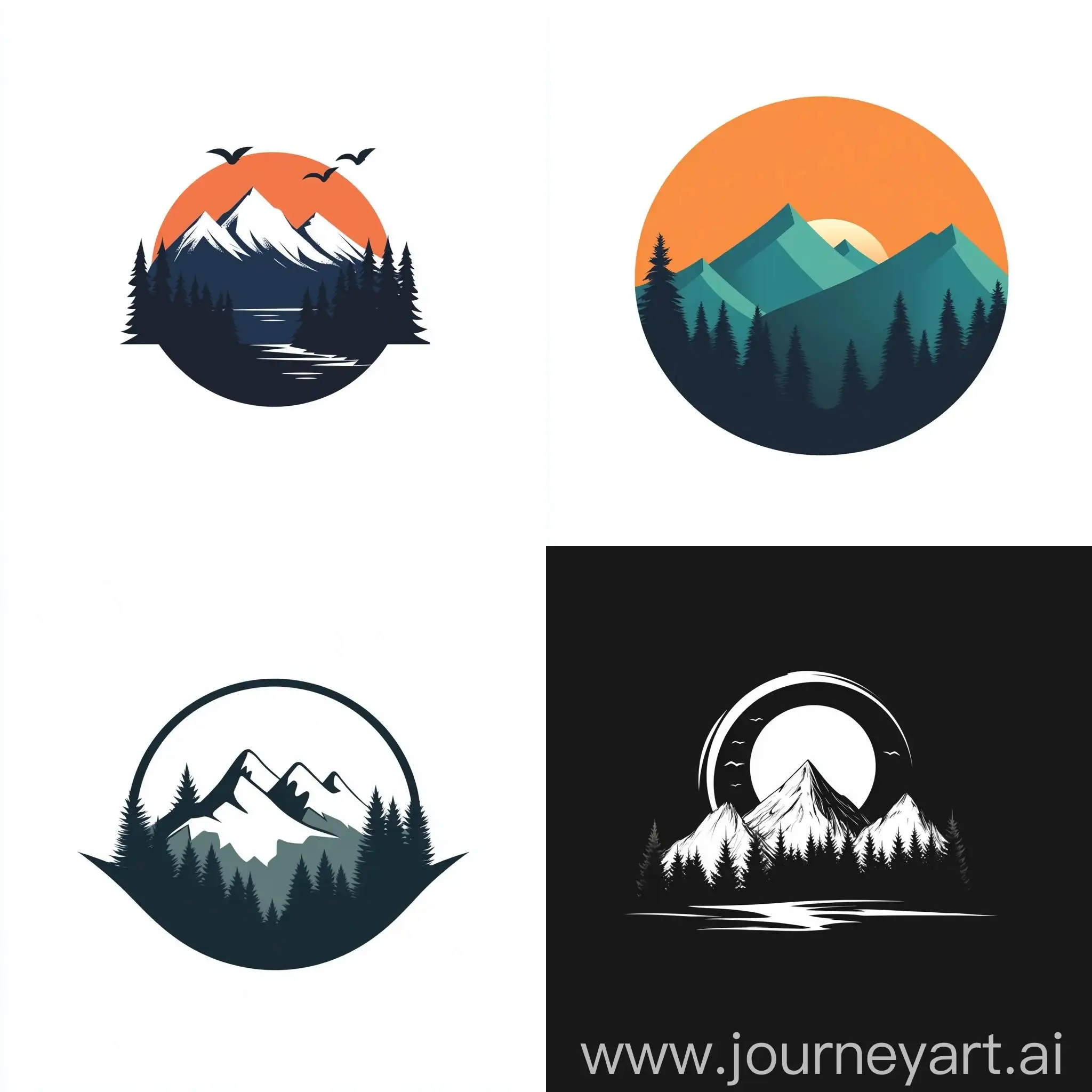 Minimalistic-Mountain-and-Forest-Landscape-Logo-for-Travel-Company