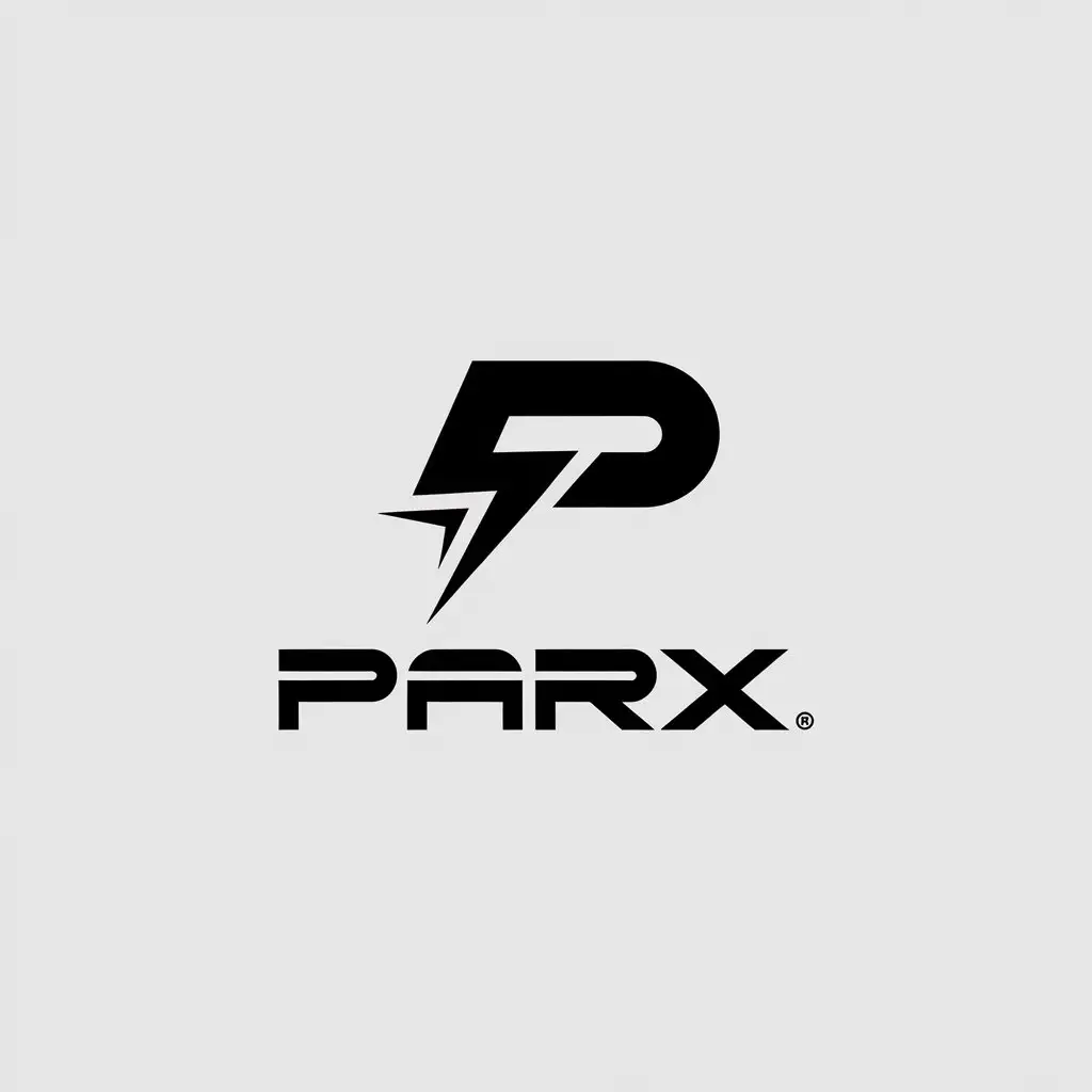 LOGO Design for ParX Minimalist Vector Style with Automotive Industry Theme