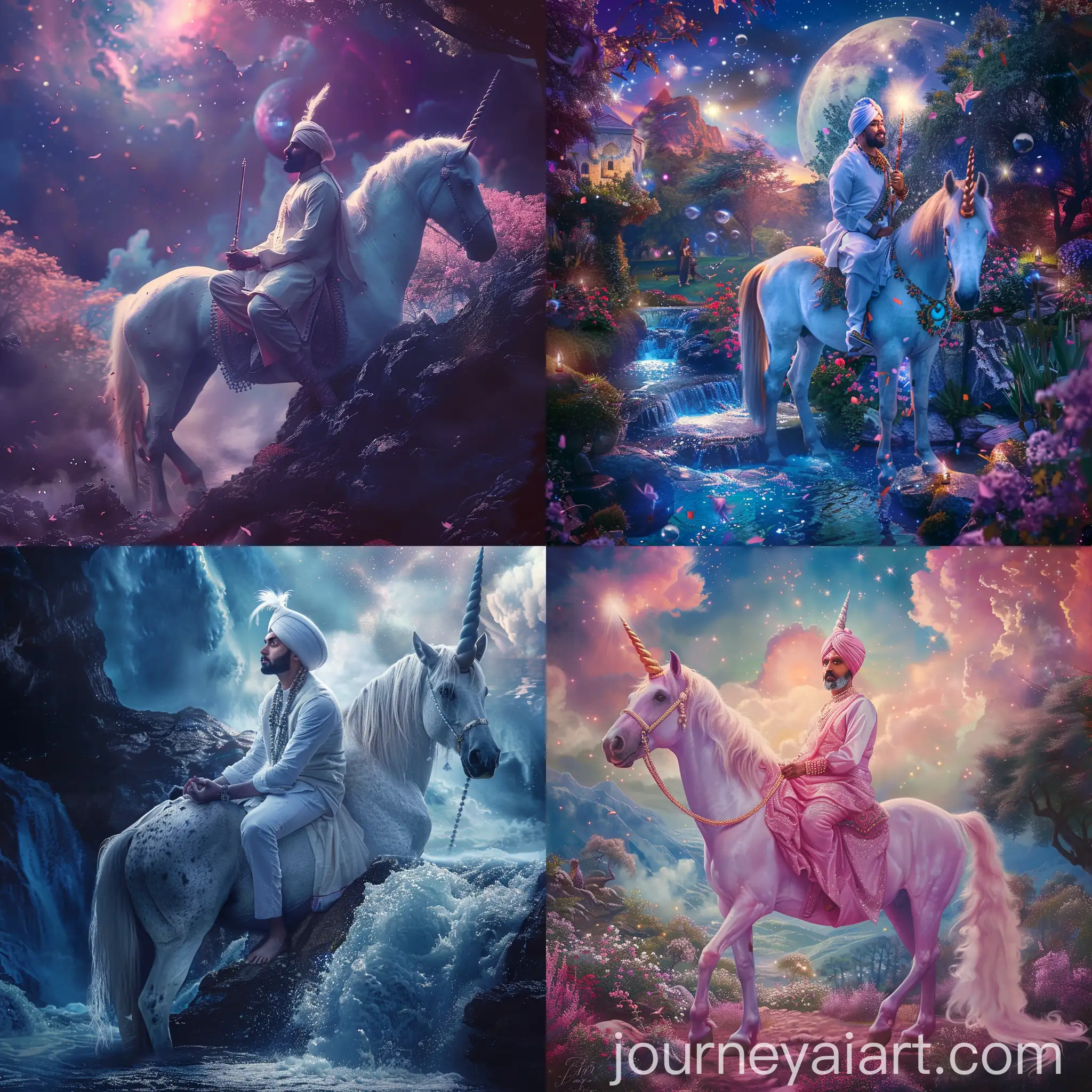 Diljit-Dosanjh-Riding-Unicorn-in-Enchanted-Forest