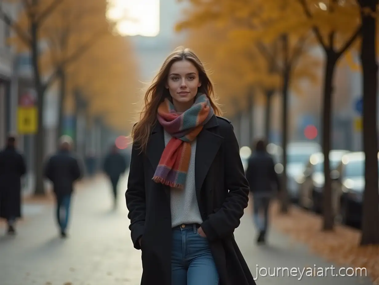 Young-Woman-in-City-Street-with-Autumn-Vibes-andCinematic-urban-video-ad-Cinematic-Style