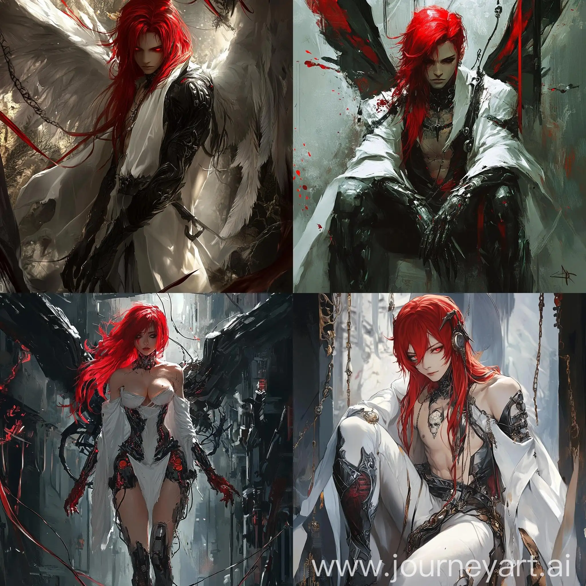 Fantasy-Art-Scarlet-Splashes-and-Cyborg-Steel-Girl-in-Detailed-2D-Horror-Animation