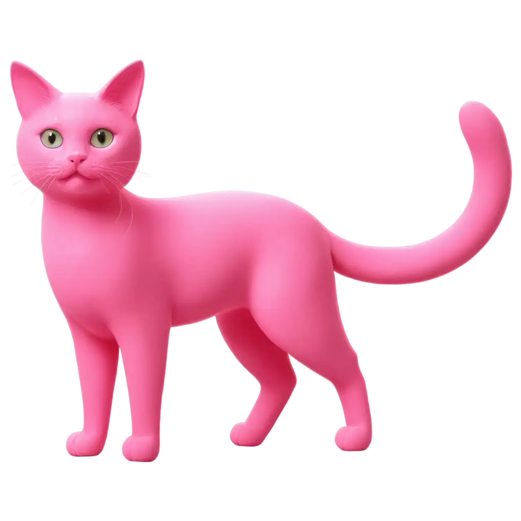 Cute-Pink-Cat-PNG-Image-for-Digital-Projects-and-Creative-Designs