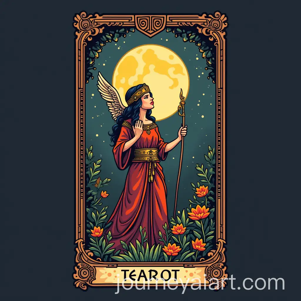 Pixel-Art-Tarot-Card-Design-with-Mystical-Symbols