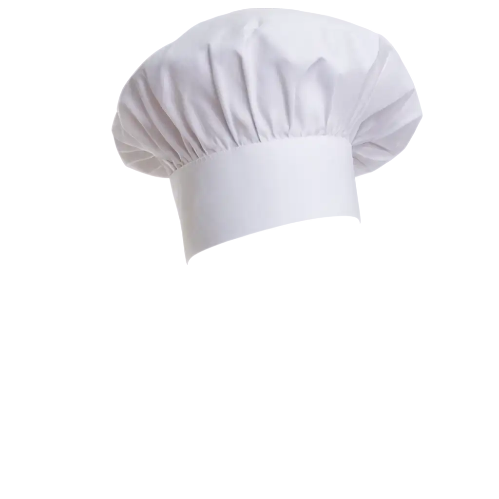 HighQuality-White-Chef-Hat-PNG-for-Culinary-Design-and-Branding