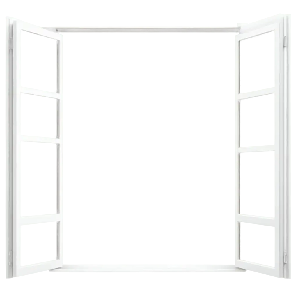 Photorealistic-White-Open-Window-PNG-High-Resolution-Octane-Render