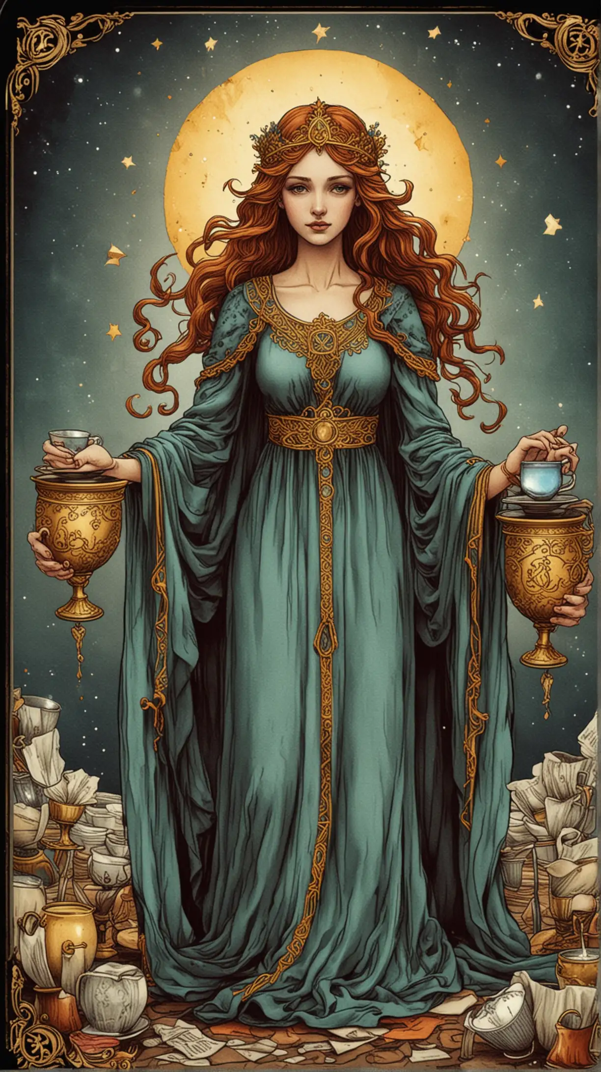 Beautiful Suit of Cups Tarot Card