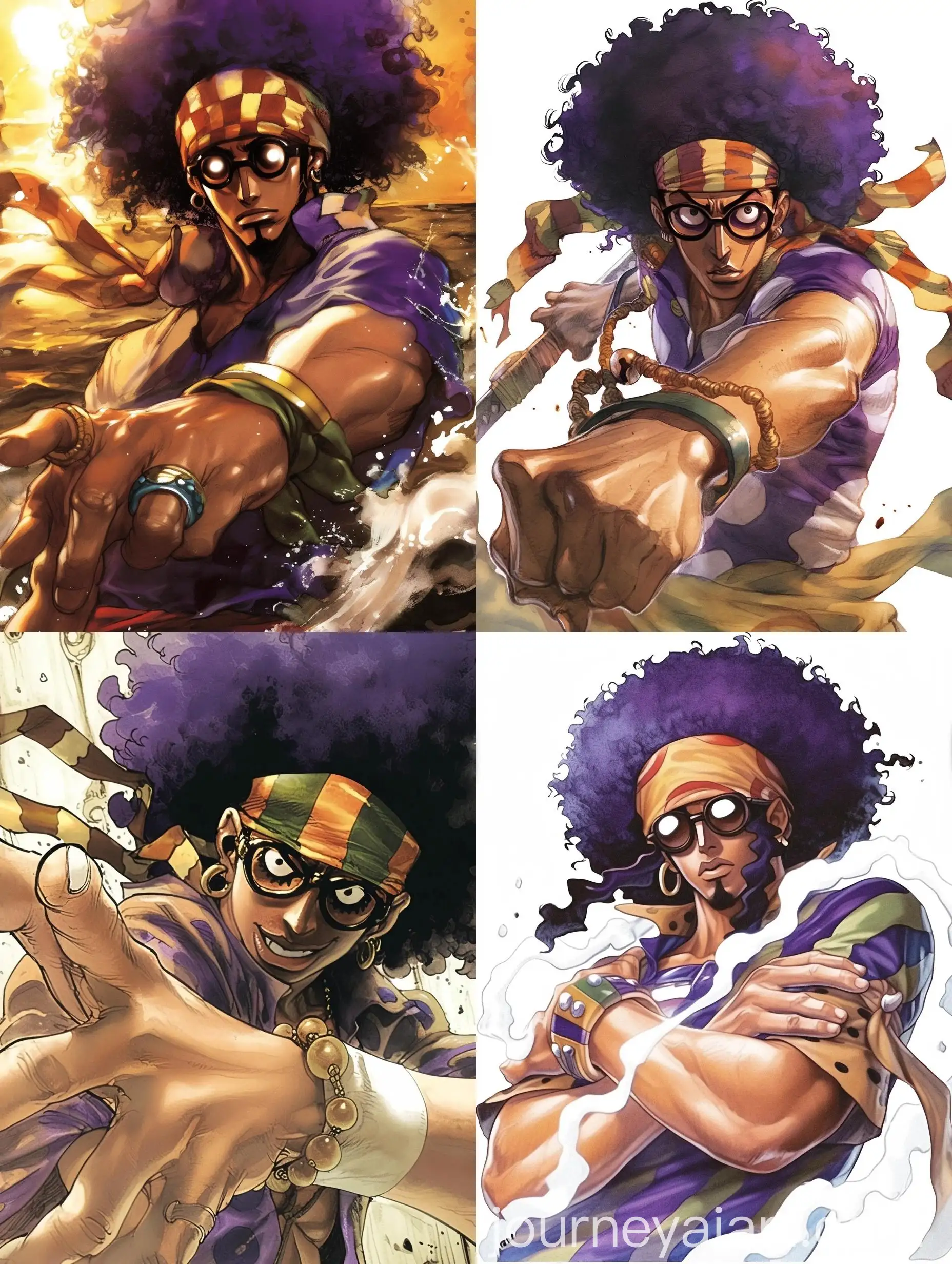 Watercolor-Pirate-Character-from-Manga-One-Piece