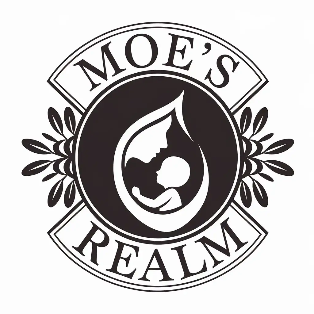 LOGO-Design-For-Moes-Realm-Vector-Design-with-Mother-and-Child-Theme