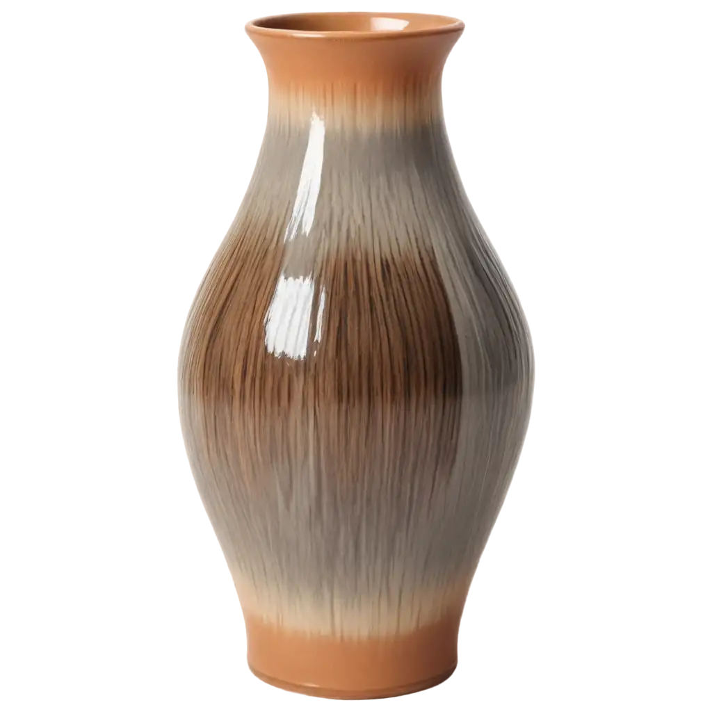 Grey-and-Brown-Pottery-Vase-PNG-Image-for-Artistic-and-Design-Projects