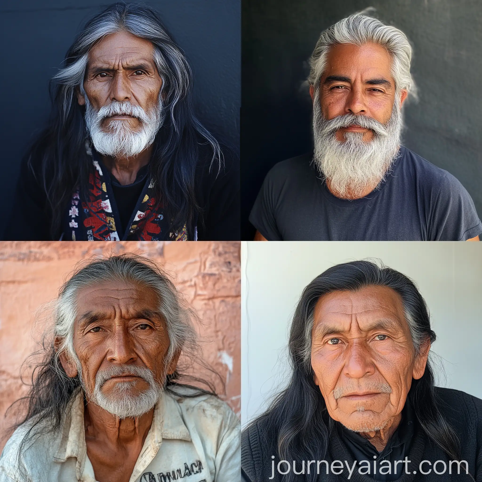 Mexican-Woman-with-Black-and-White-Hair-Age-59