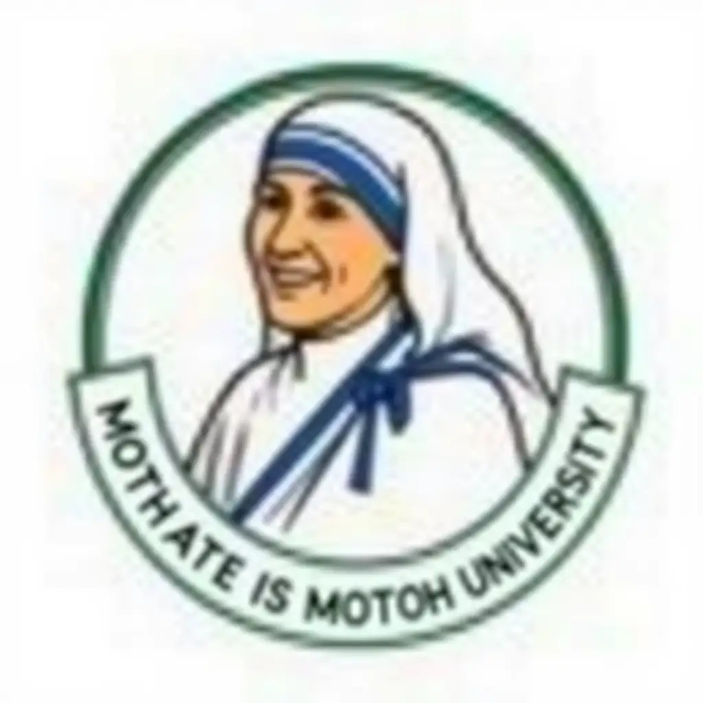 Logo of the Mother Teresa UniversitynInclude characteristics of Mother Teresa