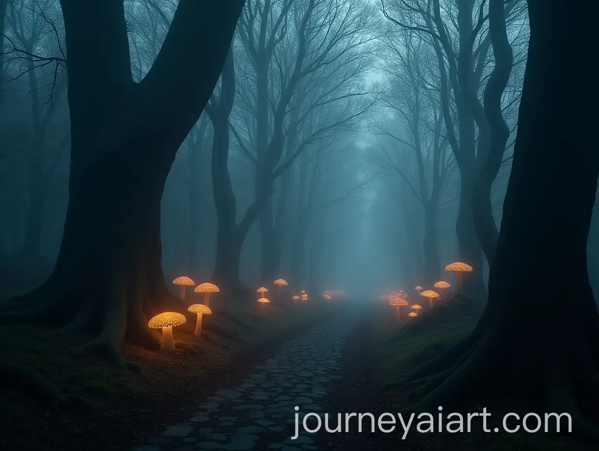 Mysterious-Ancient-ForestAI-Image-Prompt-Expansion-at-Twilight-with-Glowing-Mushrooms-and-Thick-Fog