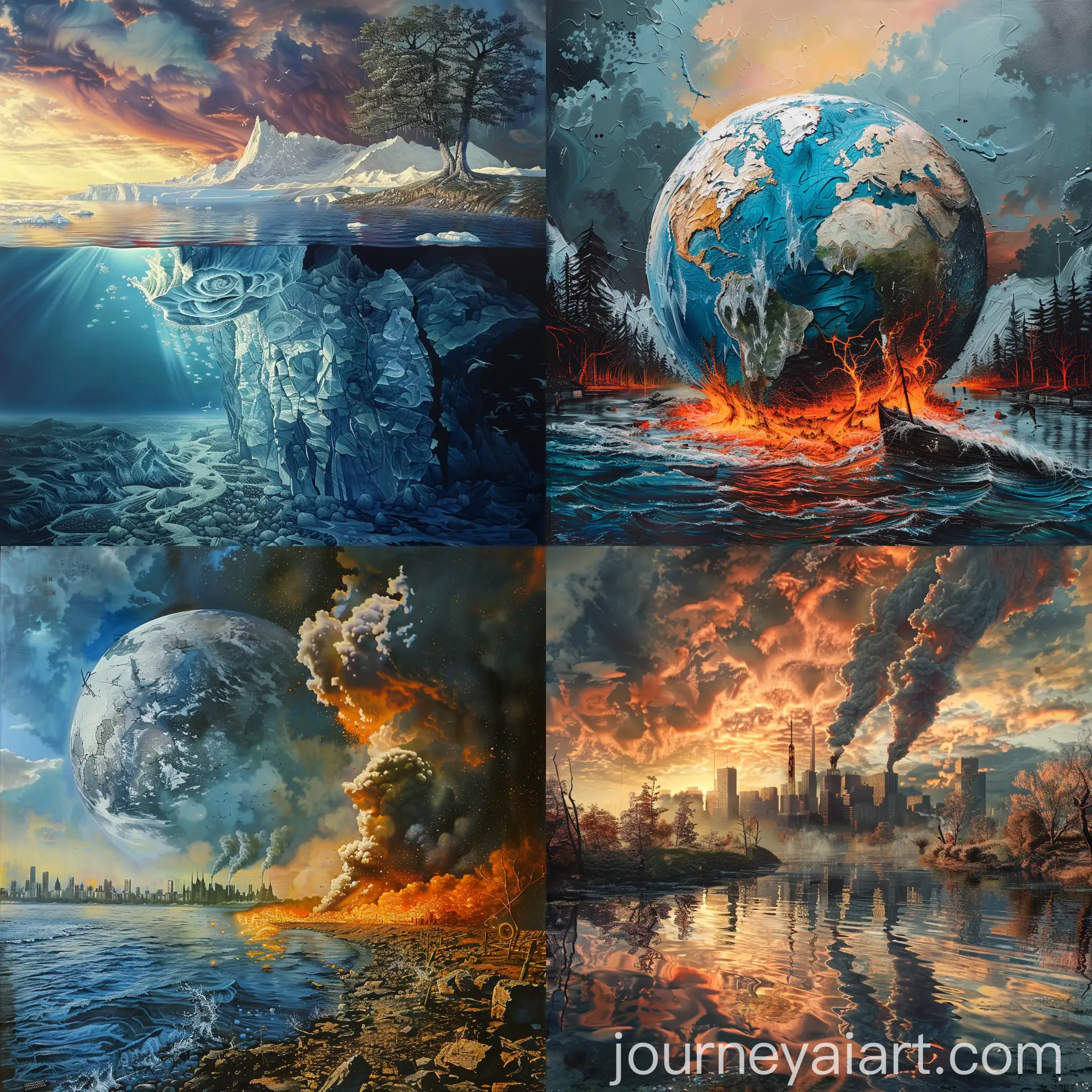 Global-Warming-Reverted-Arctic-Landscape-with-Polar-Bears