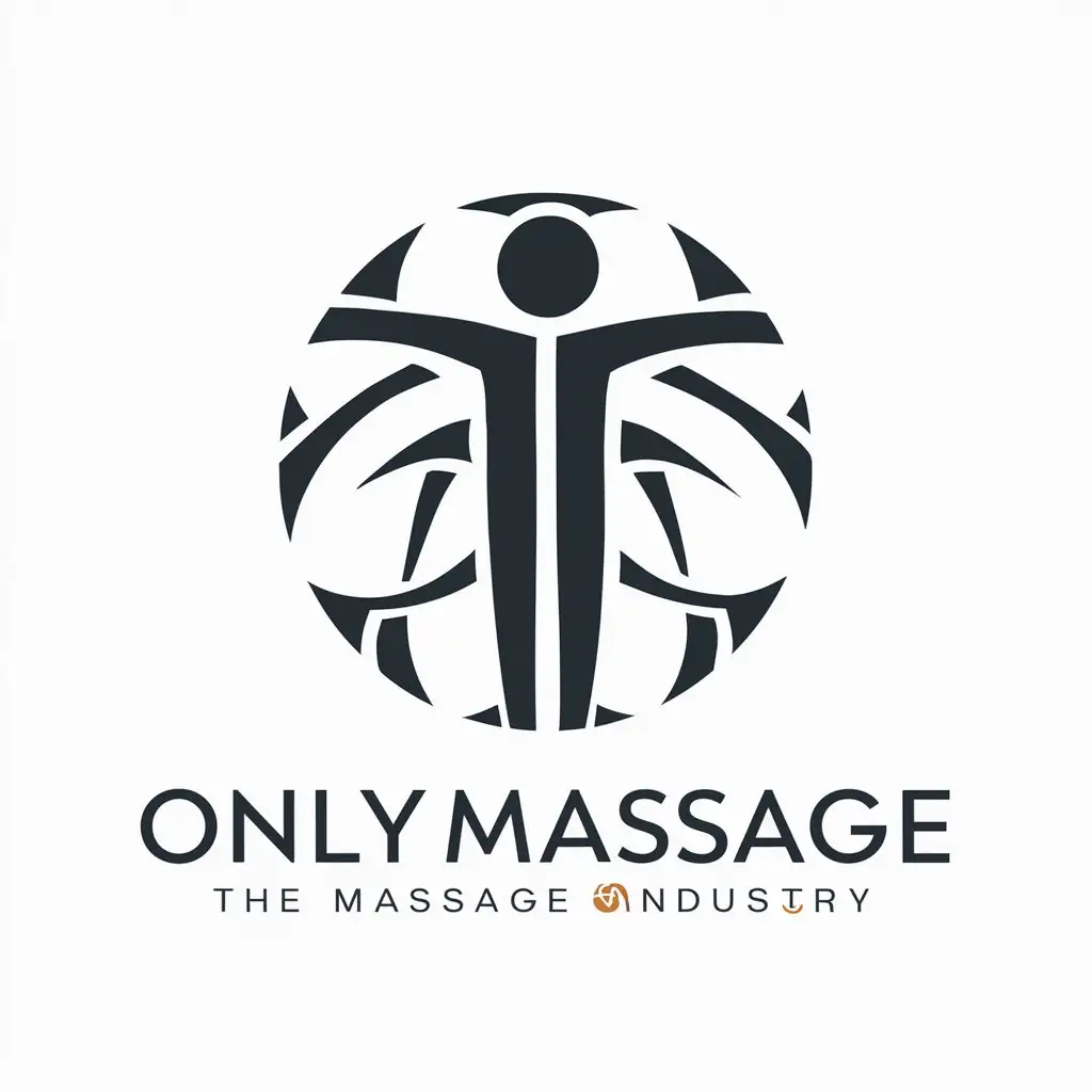 LOGO-Design-For-OnlyMassage-Human-Body-Symbol-in-Vector-Style-for-Massage-Industry