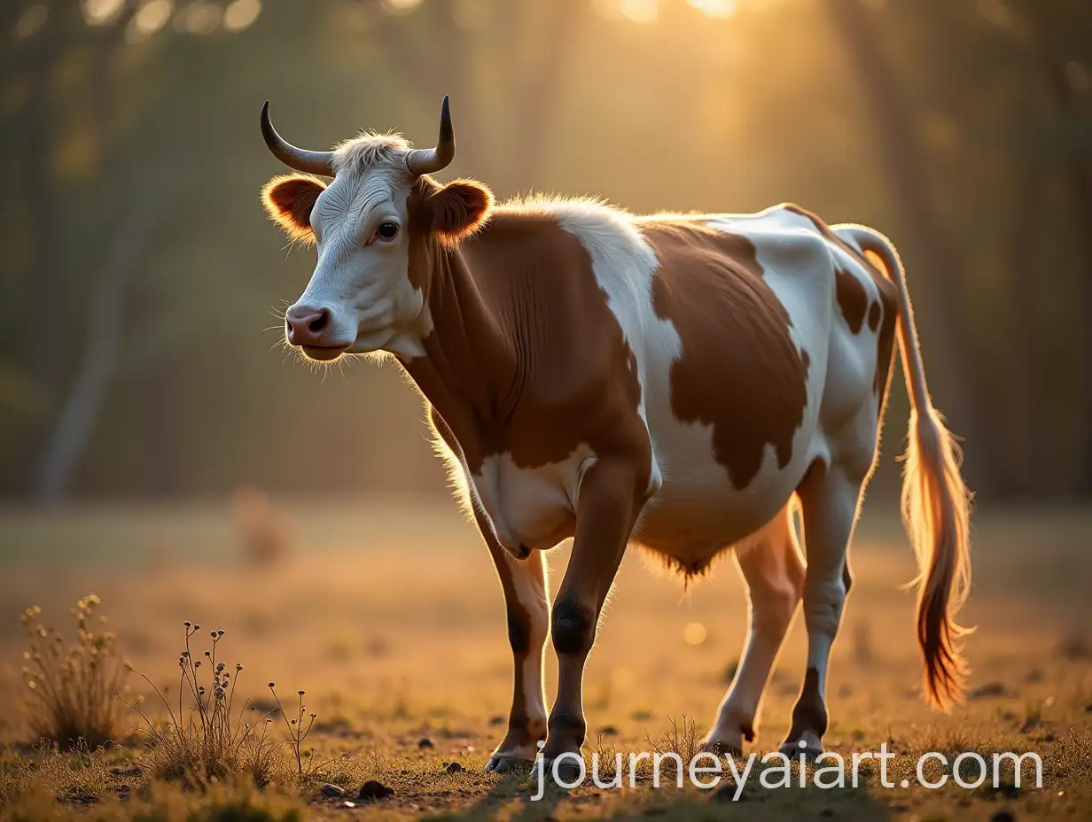 Playful-Cow-Dancing-in-a-Field