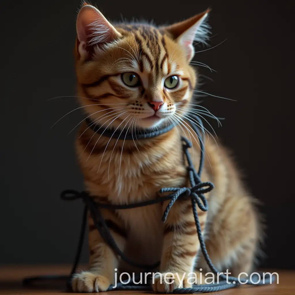 Shibari-Cat-in-Artistic-Bondage-Display
