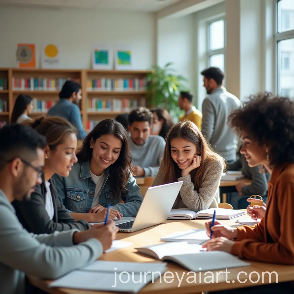 Diverse-University-Students-Collaborating-in-a-Bright-Library-Environment