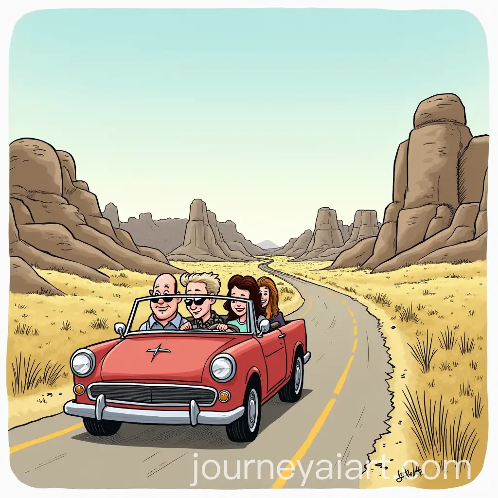 Family-Road-Trip-Through-Badlands-National-Park-with-Scenic-Views-and-Photography