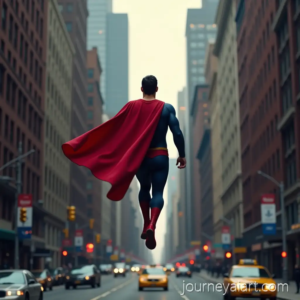 Superman-Flying-Above-New-York-City-Streets