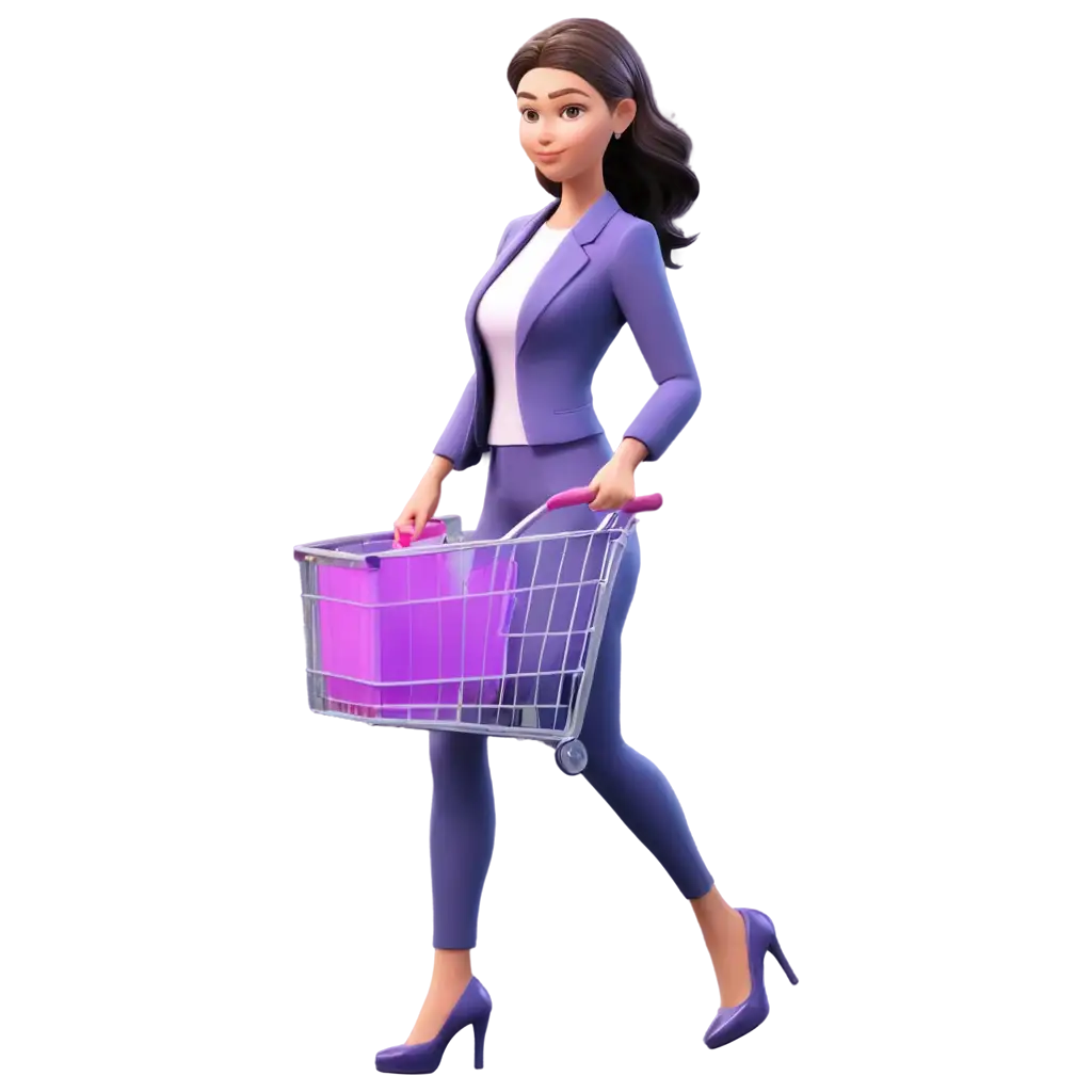 HighQuality-PNG-3D-Illustration-Woman-Shopping-with-Purple-Accents