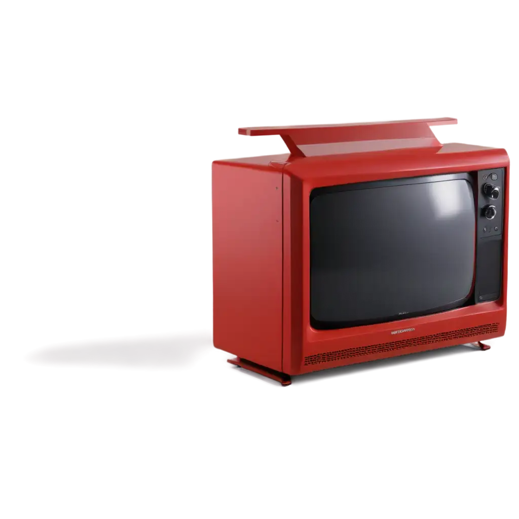 Vibrant-Red-TV-PNG-Image-for-Creative-Projects