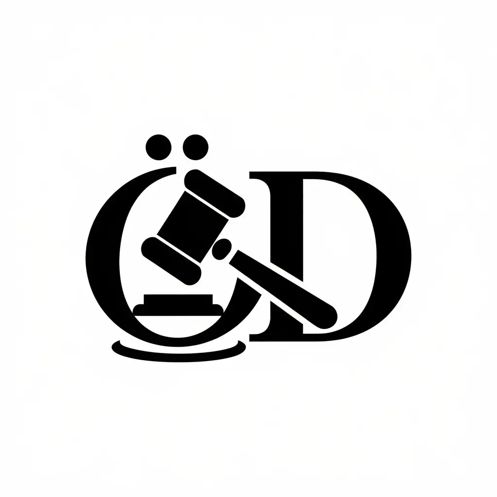 LOGO Design for D Law Symbol in Moderate Style for Legal Industry