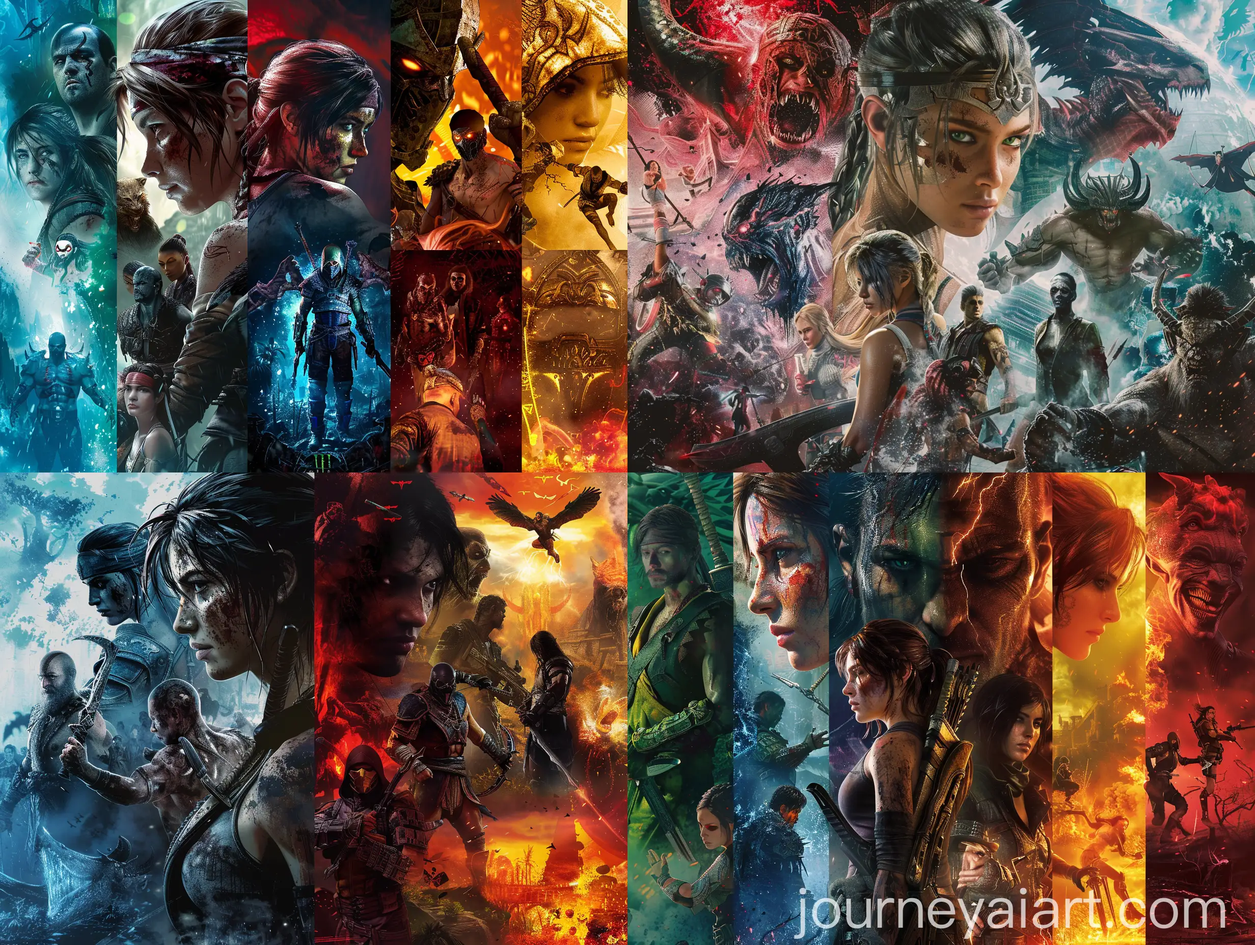 Epic-Video-Game-Characters-in-Heaven-and-Hell-Collage